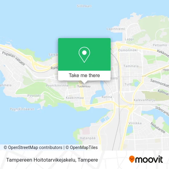 Tampereen Hoitotarvikejakelu map