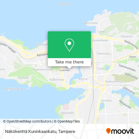 Näkökenttä Kuninkaankatu map