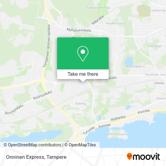 Onninen Express map