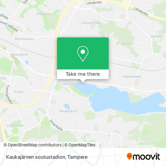 How to get to Kaukajärven soutustadion in Tampere by Bus?
