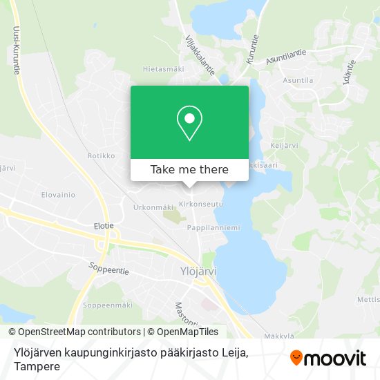 Ylöjärven kaupunginkirjasto pääkirjasto Leija map