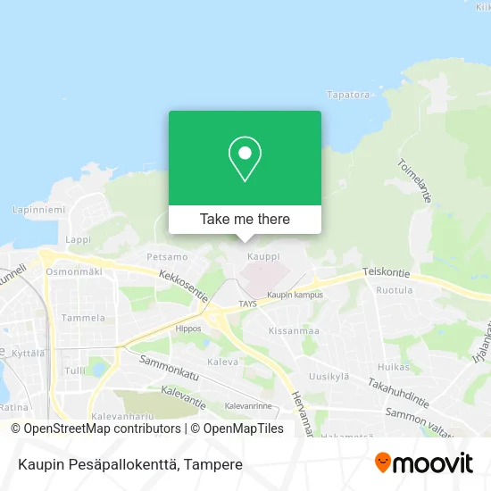 Kaupin Pesäpallokenttä map