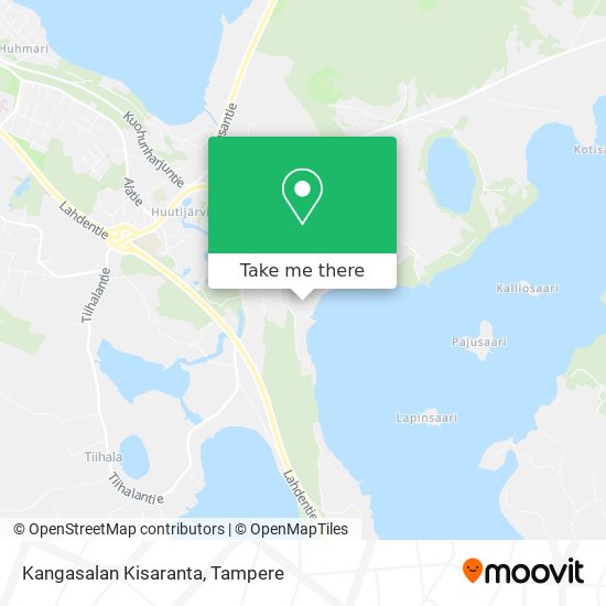 Kangasalan Kisaranta map