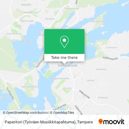 Paperitori (Työväen Musiikkitapahtuma) map