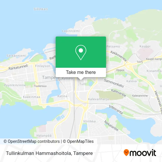 Tullinkulman Hammashoitola map