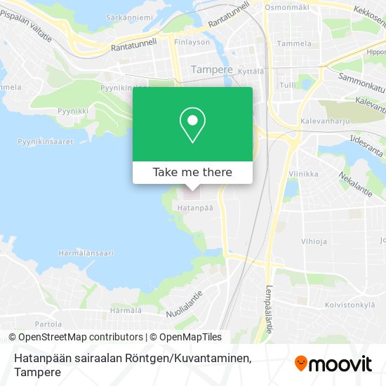 Hatanpään sairaalan Röntgen / Kuvantaminen map