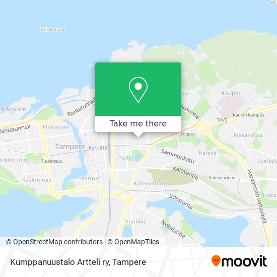 Kumppanuustalo Artteli ry map