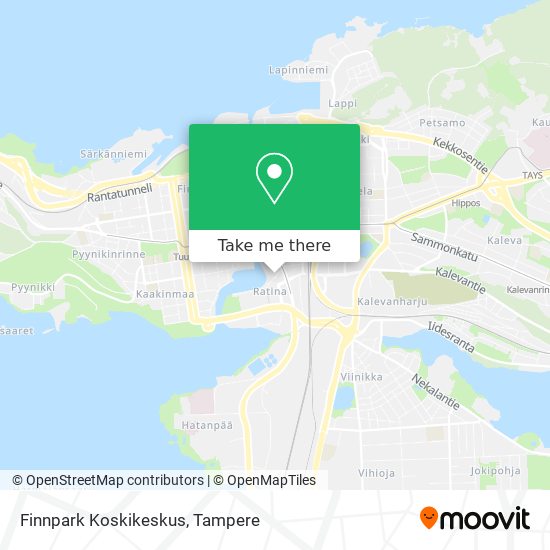 Finnpark Koskikeskus map