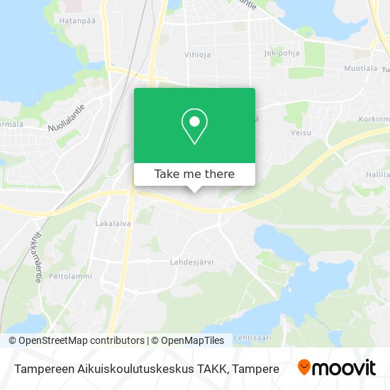 Tampereen Aikuiskoulutuskeskus TAKK map