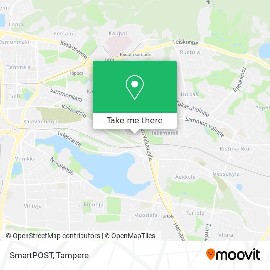 SmartPOST map