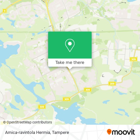 Amica-ravintola Hermia map