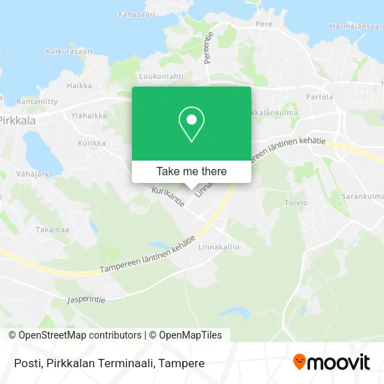 Posti, Pirkkalan Terminaali map