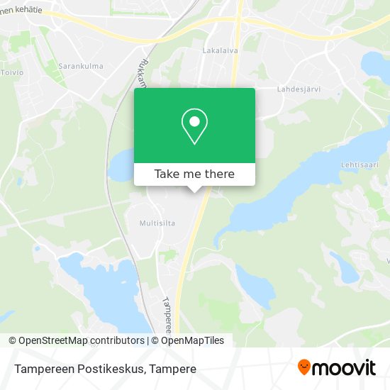 Tampereen Postikeskus map