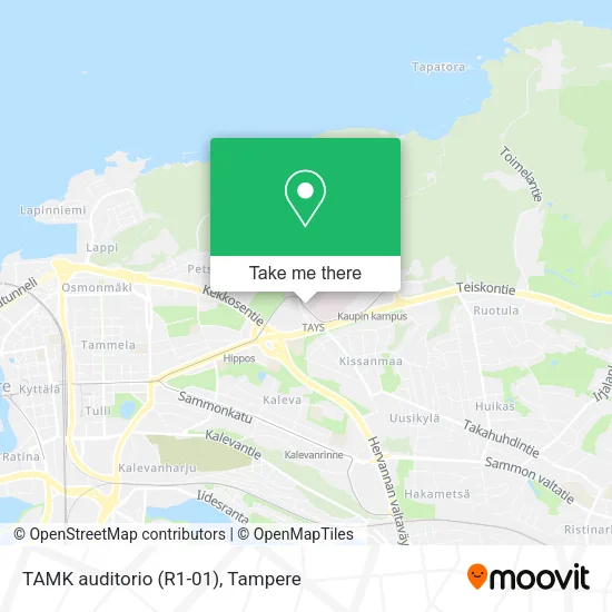 TAMK auditorio (R1-01) map