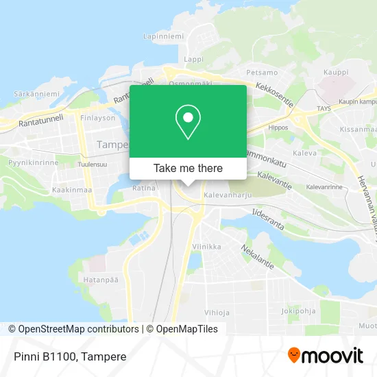 Pinni B1100 map