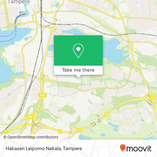 How to get to Hakasen Leipomo Nekala in Tampere by Bus?