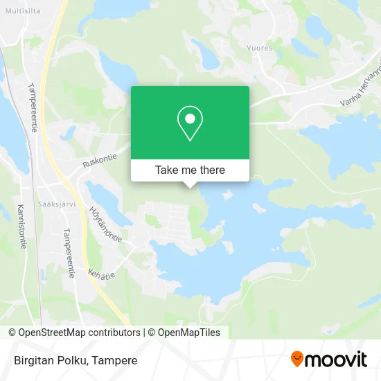 Birgitan Polku map