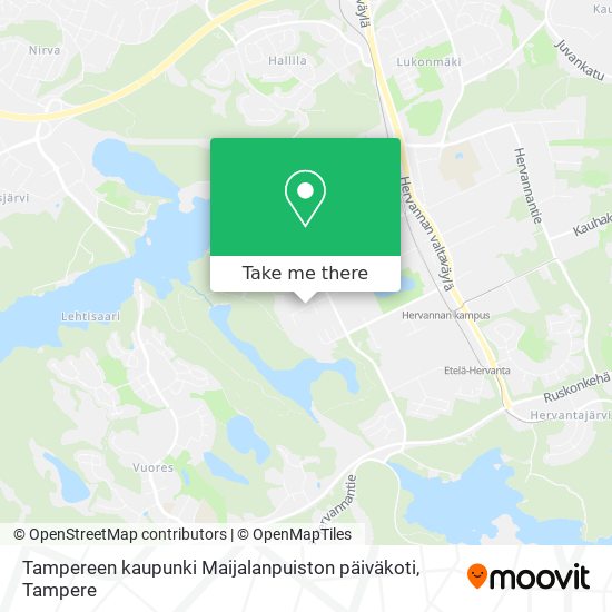 Tampereen kaupunki Maijalanpuiston päiväkoti map