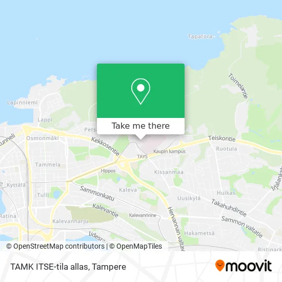 TAMK ITSE Space Pool map