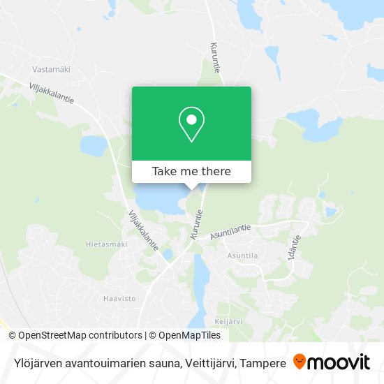 How to get to Ylöjärven avantouimarien sauna, Veittijärvi in Ylöjärvi by  Bus?