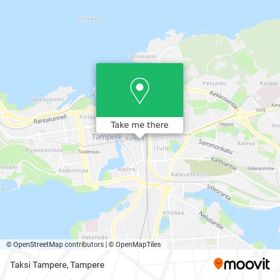 Taksi Tampere map