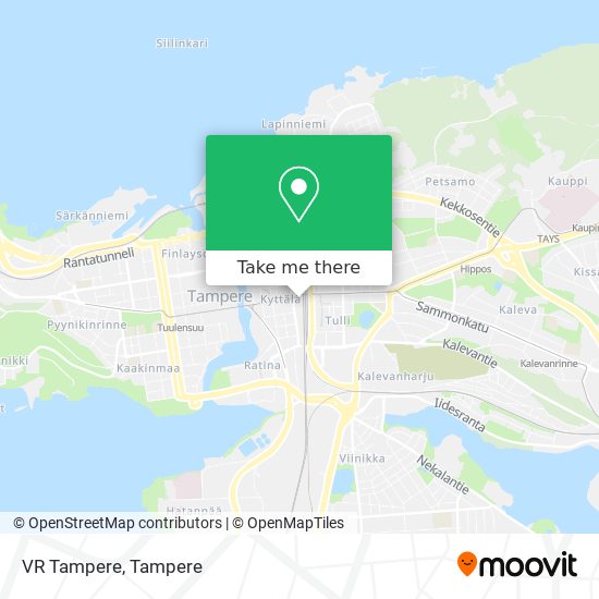 VR Tampere map