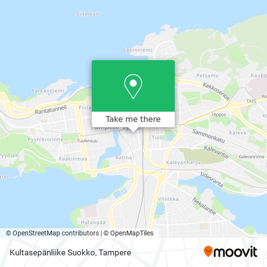 Kultasepänliike Suokko map