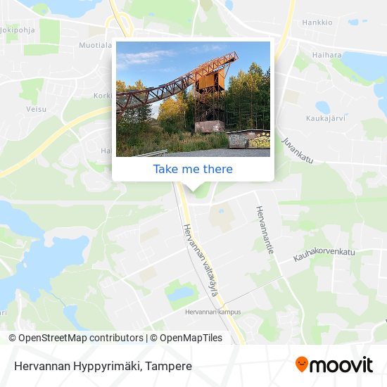 How to get to Hervannan Hyppyrimäki in Tampere by Bus or Light Rail?