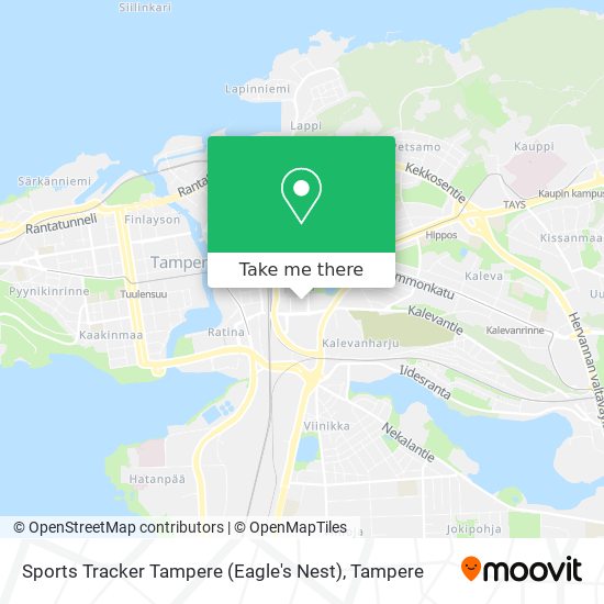 Sports Tracker Tampere (Eagle's Nest) map