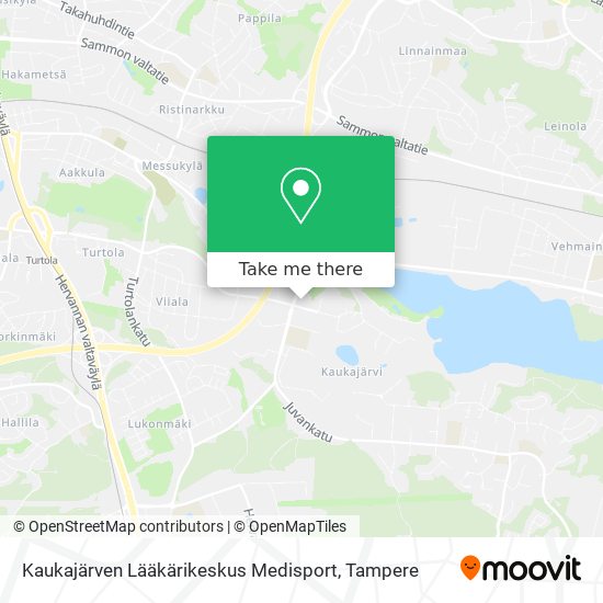 Kaukajärven Lääkärikeskus Medisport map