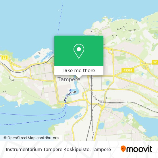 Instrumentarium Tampere Koskipuisto map