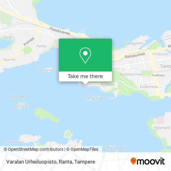 Varalan Urheiluopisto, Ranta map