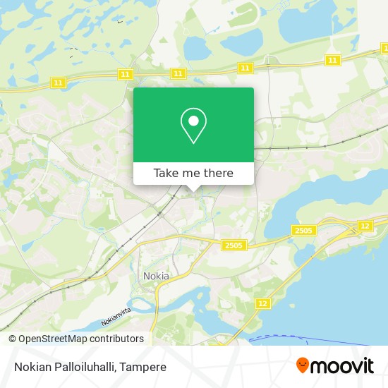 Nokian Palloiluhalli map