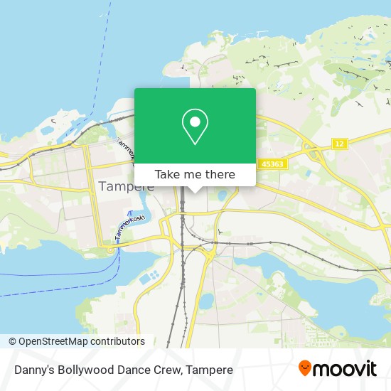 Danny's Bollywood Dance Crew map
