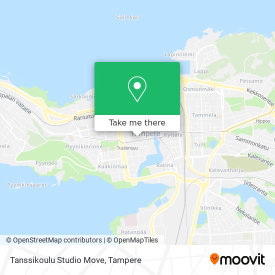 Tanssikoulu Studio Move map