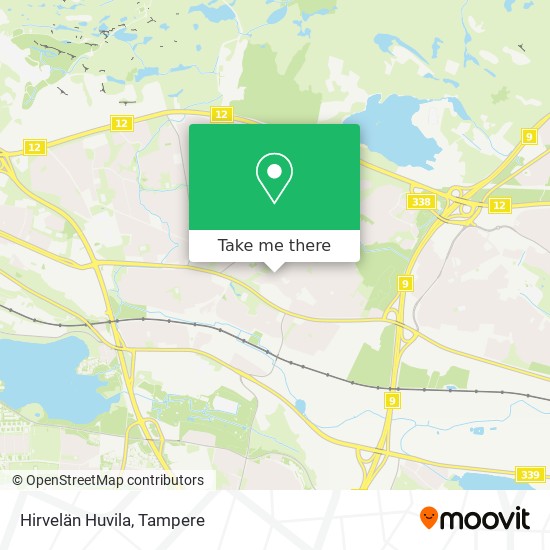 Hirvelän Huvila map