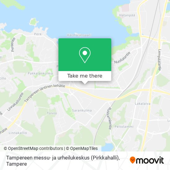Tampereen messu- ja urheilukeskus (Pirkkahalli) map