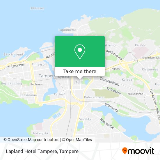 Lapland Hotel Tampere map