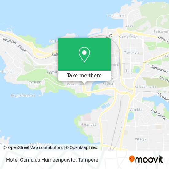 Hotel Cumulus Hämeenpuisto map