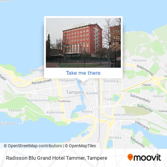 Radisson Blu Grand Hotel Tammer map