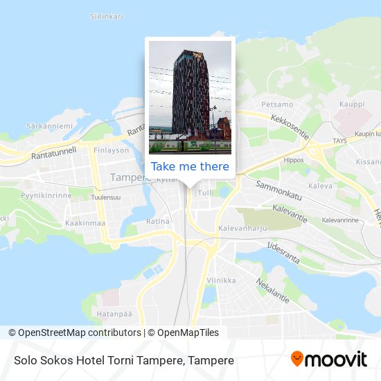 Solo Sokos Hotel Torni Tampere map