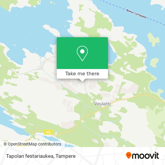 Tapolan festariaukea map