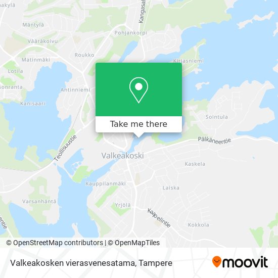 Valkeakosken vierasvenesatama map