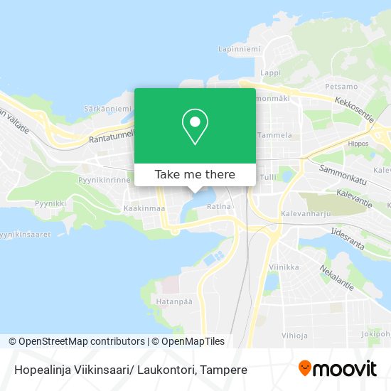 How to get to Hopealinja Viikinsaari/ Laukontori in Tampere by Bus or Light  Rail?