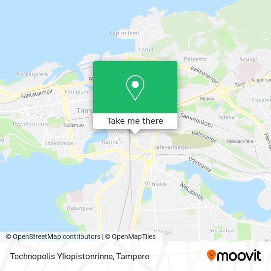 Technopolis Yliopistonrinne map