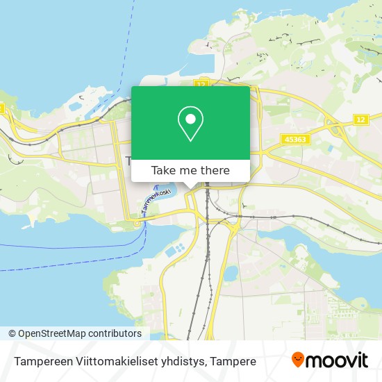 Tampereen Viittomakieliset yhdistys map