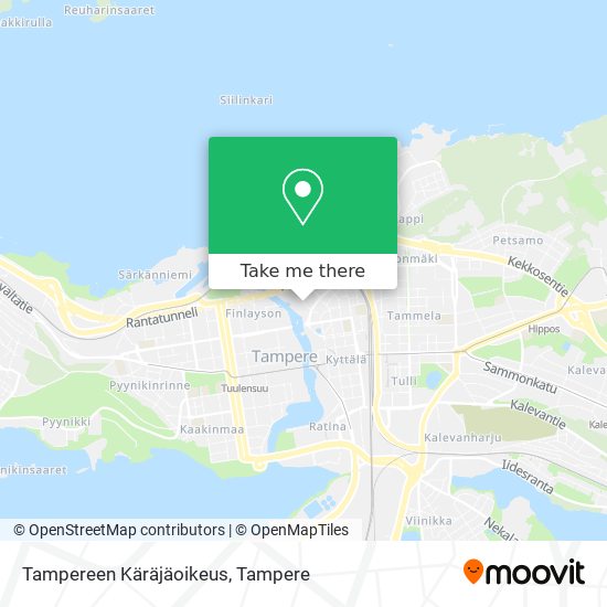 Tampereen Käräjäoikeus map