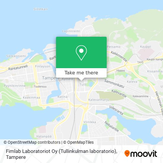 Fimlab Laboratoriot Oy (Tullinkulman laboratorio) map