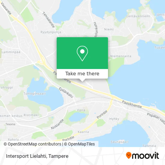 Intersport Lielahti map