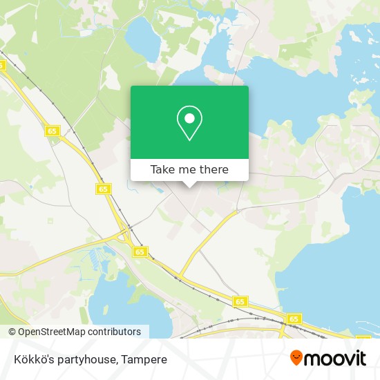 Kökkö's partyhouse map